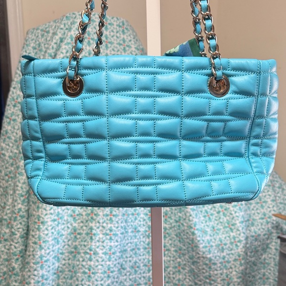 Kate Spade Turquoise Quilted Satchel - Picture 8 of 16